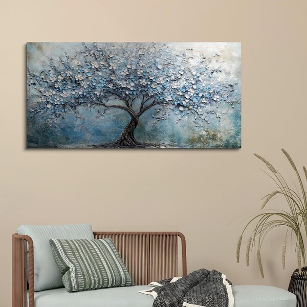Plátno s motivem stromu života, vhodné jako dekorace do obývacího pokoje, rozměry 59 x 119 cm, kvalitní tisk s vysokým rozlišením