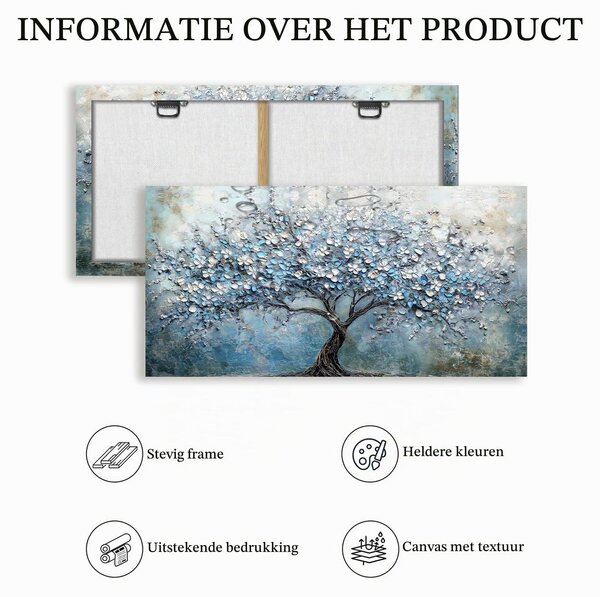 Plátno s motivem stromu života, vhodné jako dekorace do obývacího pokoje, rozměry 59 x 119 cm, kvalitní tisk s vysokým rozlišením