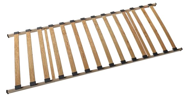 Lamelová základna - Buková dřevěná dýha - 70 x 200 cm - 14 pružných lamel - Výška rámu 5 cm - Pro jednolůžko