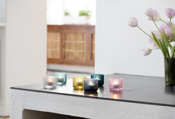 Svícen Kastehelmi Iittala mořská modrá