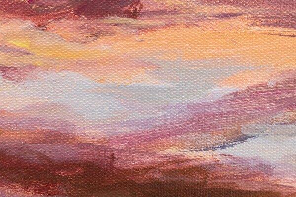 Malovaný obraz na stěnu ZÁPAD SLUNCE 1-dílný 70x60 cm