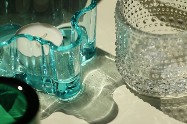 Svícen na čajovou svíčku Kastehelmi Iittala čirý