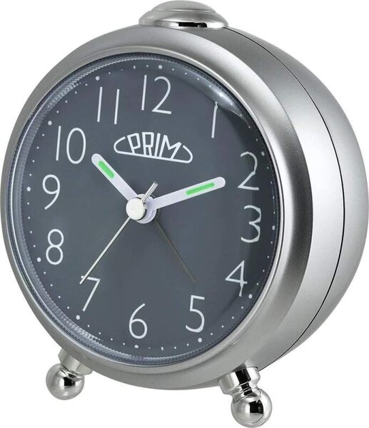 PRIM Šedý budík Alarm Simply - C01P.3796.7092.A SKLAD (PRIM Šedý budík Alarm Simply - C01P.3796.7092.A)