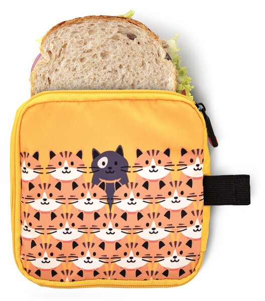 Dětský termoobal na sandwich Zipper, Iris Barcelona, žlutý