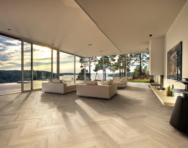 KAHRS Herringbone Dub ab krémově bílý 111PABEKFVKE600 - 2.30 m2