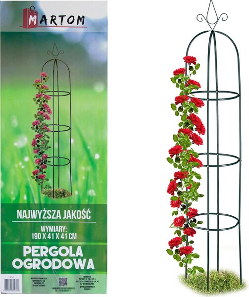 PERG-N0309 PERGOLA GARDEN COLUMN Sloupek z plodin pro re Popínavé kvtiny 190 cm