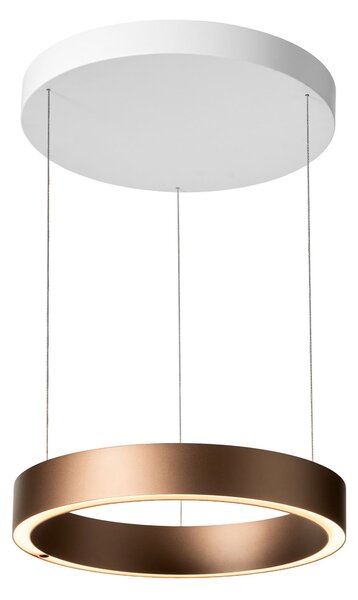 Závěsná svítidlo LOOM DESIGN, Velora, stmívatelné, Hnědá / Rezavá, Obývací pokoj, Hliník, Moderní