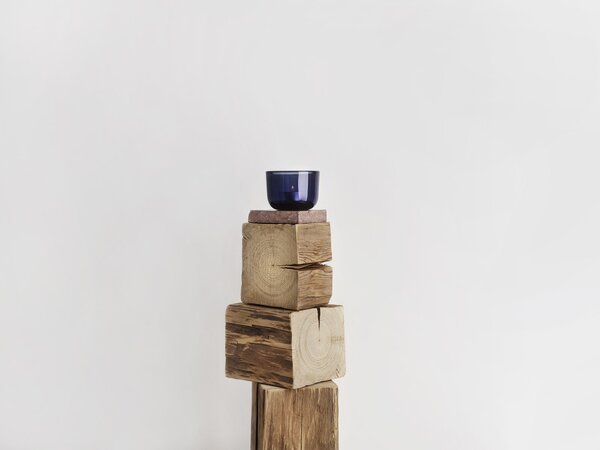 Svícen Valkea iittala šedomodrý *