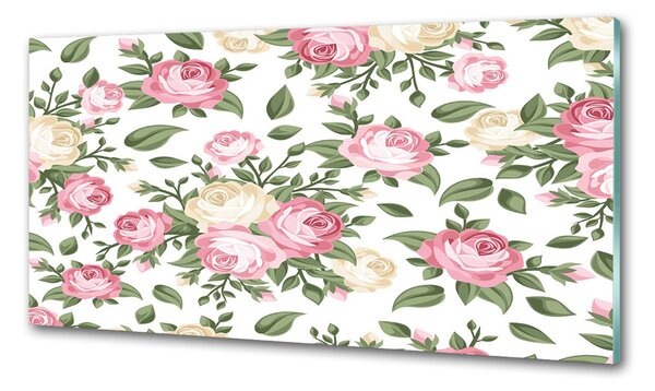 Skleněný panel do kuchyně Růže pksh-48123948