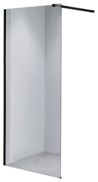 BPS-koupelny Sprchová zástěna Walk-in SH07C BL 90 černá - bez vaničky