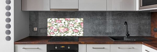 Skleněný panel do kuchyně Růže pksh-48123948