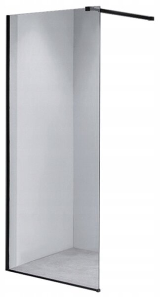 BPS-koupelny Sprchová zástěna Walk-in SH07A BL 70 černá - bez vaničky