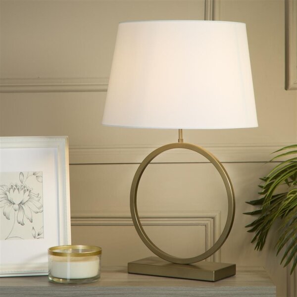 Searchlight EU93102WH - Stolní lampa ELEGANT 1xE27/60W/230V bílá