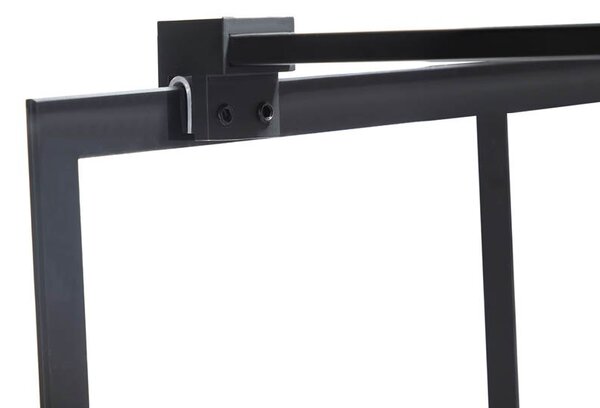BPS-koupelny Sprchová zástěna Walk-in SH05C BL 90 černá/transparent - bez vaničky