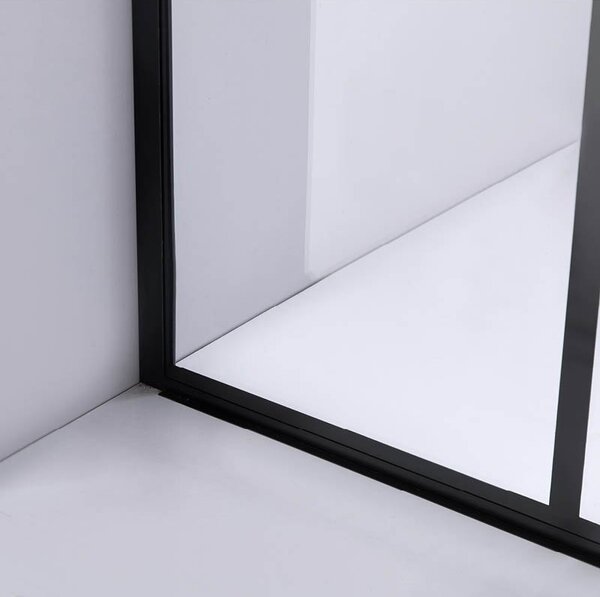BPS-koupelny Sprchová zástěna Walk-in SH05C BL 90 černá/transparent - bez vaničky
