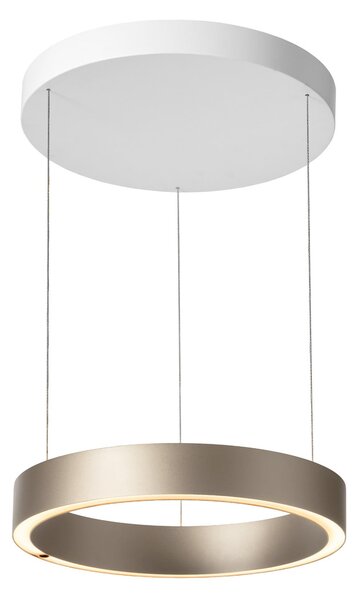 Závěsná svítidlo LOOM DESIGN, Velora, stmívatelné, Béžová, Obývací pokoj, Hliník, Moderní