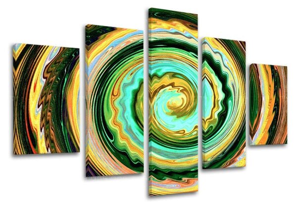 5dílný obraz na stěnu ABSTRAKT - 100x80 cm