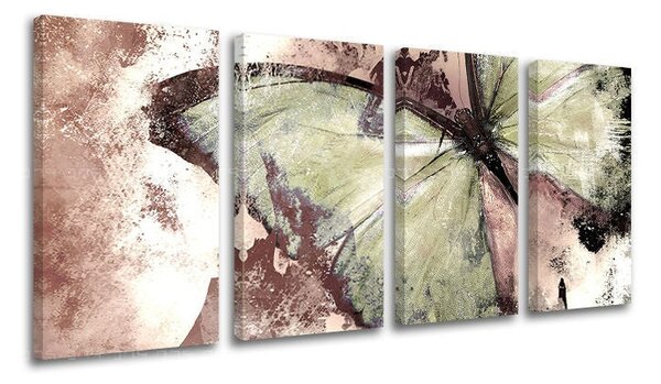 4dílný obraz na stěnu ABSTRAKT - 80x40 cm