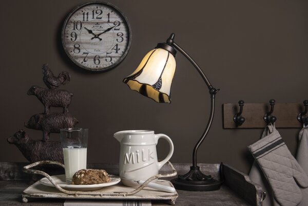 Stolní lampa Tiffany Veniq - Ø 15*46 cm 1x E14 / max 25w - Clayre & Eef