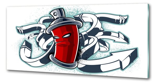 Skleněný panel do kuchynské linky Graffiti pksh-49198127