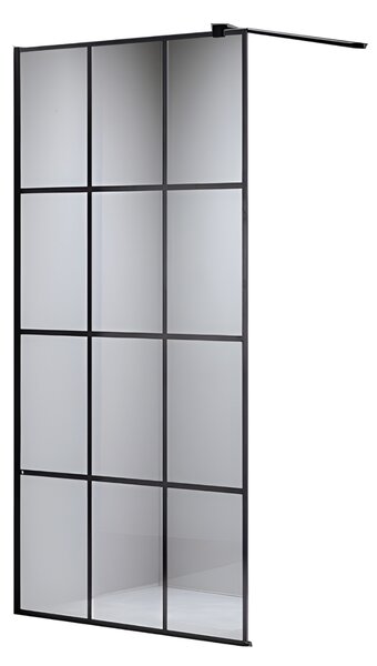 BPS-koupelny Sprchová zástěna Walk-in SH04A BL 70 černá/transparent - bez vaničky