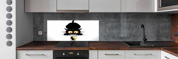 Dekorační panel sklo Kočka a myš pksh-49307628