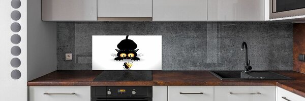 Dekorační panel sklo Kočka a myš pksh-49307628