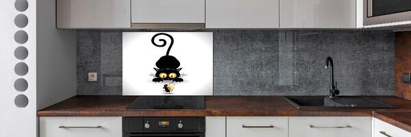Dekorační panel sklo Kočka a myš pksh-49307628