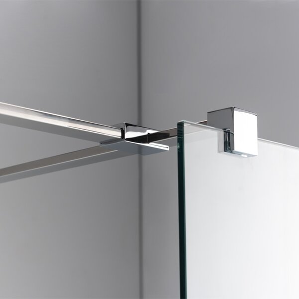 BPS-koupelny 2-dílná sprchová zástěna Walk-in SH07 DUO CR 90x90, chrom/transparent - bez vaničky