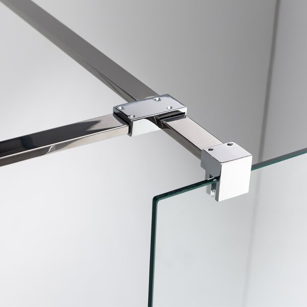 BPS-koupelny 2-dílná sprchová zástěna Walk-in SH07 DUO CR 90x90, chrom/transparent - bez vaničky