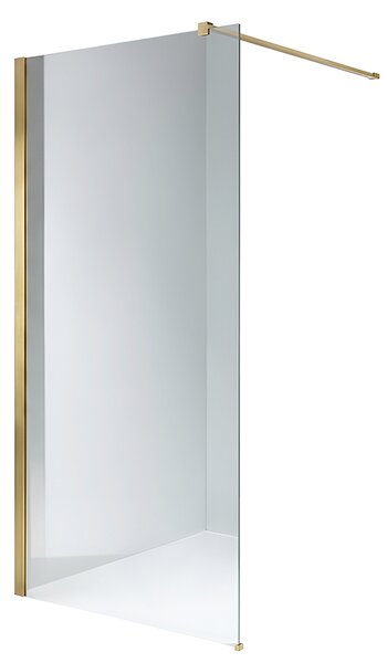 BPS-koupelny Sprchová zástěna Walk-in SH07B GL BR 80 zlatá kartáčovaná - bez vaničky