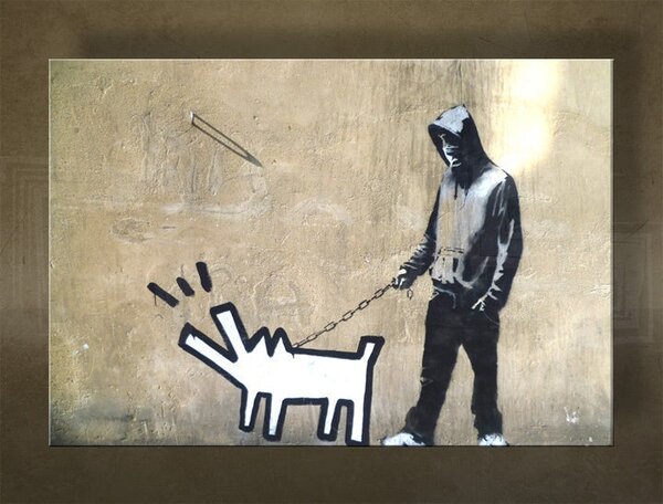 Obraz na plátně 1 kus Street ART - Banksy - Banksy - 20x30 cm