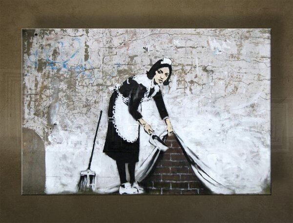 Obraz na plátně 1 kus Street ART - Banksy - Banksy - 20x30 cm
