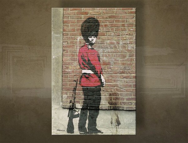 Obraz na plátně 1 kus Street ART - Banksy - Banksy - 20x30 cm