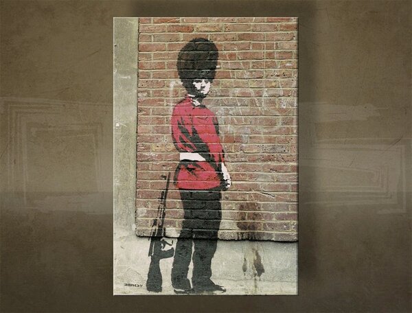 Obraz na plátně 1 kus Street ART - Banksy - Banksy - 20x30 cm