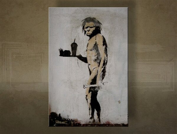 Obraz na plátně 1 kus Street ART - Banksy - Banksy - 20x30 cm