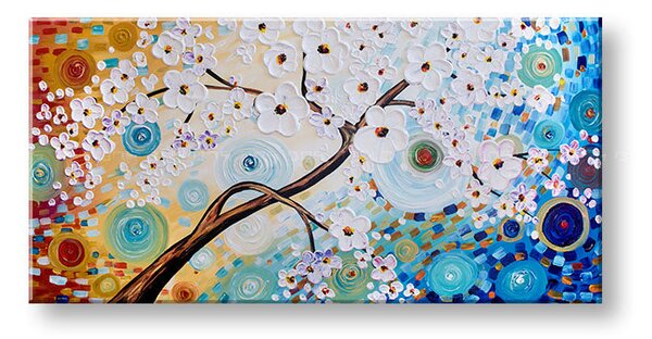 Autorská reprodukce na plátně STROM - 80x40 cm