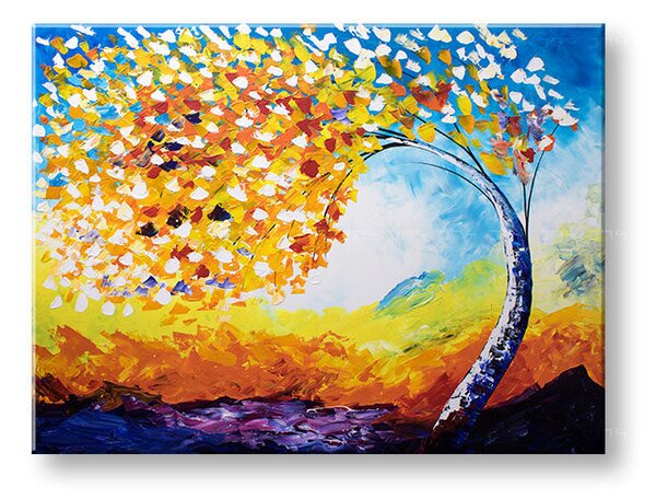Autorská reprodukce na plátně STROMY - 40x30 cm