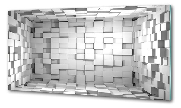 Skleněný panel do kuchynské linky Kvádry pksh-50138358