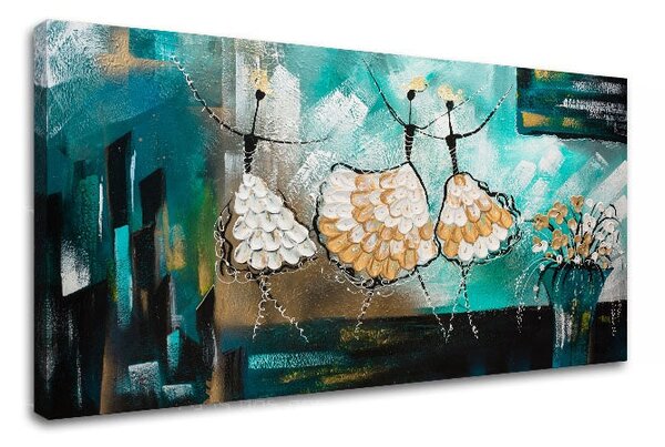 Autorská reprodukce na plátně TANEČNICE - 60x30 cm