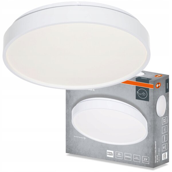 Stropní Svítidlo LED Stropní Svítidlo Přisazené 18W 990lm 4000K Kulatý Bílé Luxo Osram