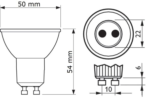 Corepro LEDspot 730lm GU10 840 60D LED Žárovka 7W 730lm