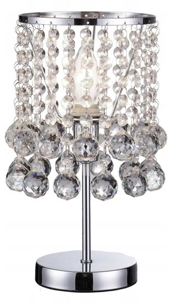 Stolní lampa Reality London Cristal stříbrná, šedá 40 W