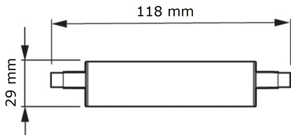 CorePro LEDlinear D 14-120W R7S 118mm 840 LED Žárovka 14W 2000lm