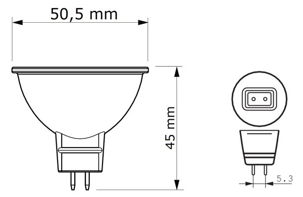 CorePro LEDspot ND 7-50W 830 MR16 36DLED Žárovka 7W 621lm