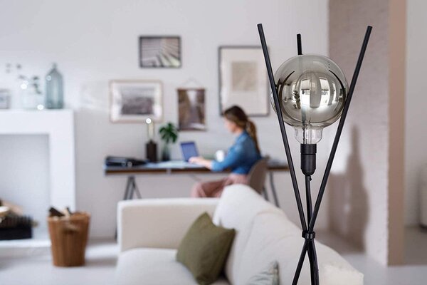Vintage LED žárovka E27 G200 6,5W 270lm 4000K stmívatelná, smoky