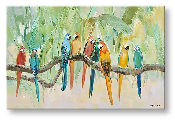 Obraz na plátně PAPAGÁJE - 100x50 cm