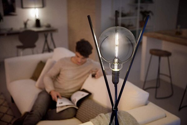 Vintage LED žárovka E27 G200 6,5W 270lm 4000K stmívatelná, smoky