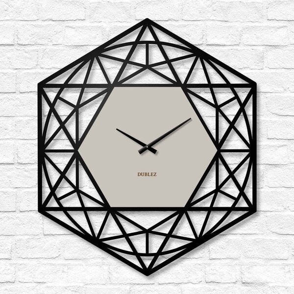 DUBLEZ | Geometrické hodiny na stěnu - Polygón