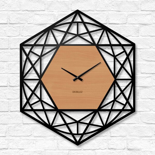 DUBLEZ | Geometrické hodiny na stěnu - Polygón